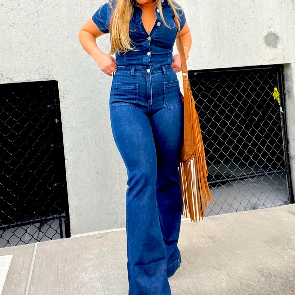 NEW MOODY DENIM JUMPSUIT
